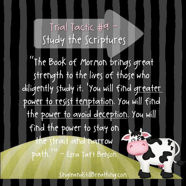 SPIRITUAL: Trial Tactic #8 - Study the Scriptures - The Book of Mormon brings great strength . . . - SingleandStillBreathing.com